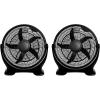imageHealSmart 14 Inch 3Speed Plastic Floor Fans Quiet for Home Commercial Residential and Greenhouse Use OutdoorIndoor Black18Inch