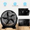 imageHealSmart 14 Inch 3Speed Plastic Floor Fans Quiet for Home Commercial Residential and Greenhouse Use OutdoorIndoor Black18Inch