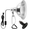 imageSimple Deluxe 150W Reptile Heat Bulb and 40108 Degrees Fahrenheit Digital Thermostat Controller Included for Amphibian Pet ampamp Incubating Chicken Black100W