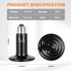 imageSimple Deluxe 150W Reptile Heat Bulb and 40108 Degrees Fahrenheit Digital Thermostat Controller Included for Amphibian Pet ampamp Incubating Chicken Black150W