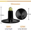imageSimple Deluxe 150W Reptile Heat Bulb and 40108 Degrees Fahrenheit Digital Thermostat Controller Included for Amphibian Pet ampamp Incubating Chicken Black250W