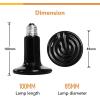 imageSimple Deluxe 150W Reptile Heat Bulb and 40108 Degrees Fahrenheit Digital Thermostat Controller Included for Amphibian Pet ampamp Incubating Chicken Black100W