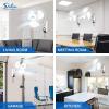 imageSimple Deluxe 16 Inch Digital Household Wall Mount Fans Adjustable Tilt 90 Degree 3 Speed Settings 1 Pack White