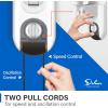 imageSimple Deluxe 16 Inch Digital Household Wall Mount Fans Adjustable Tilt 90 Degree 3 Speed Settings 1 Pack White