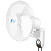 imageSimple Deluxe 16 Inch Digital Household Wall Mount Fans Adjustable Tilt 90 Degree 3 Speed Settings 1 Pack White