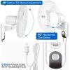 imageSimple Deluxe 16 Inch Digital Household Wall Mount Fans Adjustable Tilt 90 Degree 3 Speed Settings 1 Pack White