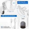 imageSimple Deluxe 16 Inch Wall Mount Fan with Remote Control 3 Oscillating Modes 3 Speed Timer1 Pack