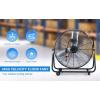 imageSimple Deluxe 18 Inch 3Speed High Velocity Heavy Duty Metal Industrial Floor Fan for Warehouse Workshop Factory and Basement Black 2 Pack30 Inch