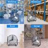imageSimple Deluxe 18 Inch 3Speed High Velocity Heavy Duty Metal Industrial Floor Fan for Warehouse Workshop Factory and Basement Black 2 Pack30 Inch