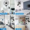 imageSimple Deluxe 18 Inch Household Commercial Wall Mount Fan 90 Degree Horizontal Oscillation 5 Speed Settings 1 PackBlack1 Pack