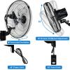 imageSimple Deluxe 18 Inch Household Commercial Wall Mount Fan 90 Degree Horizontal Oscillation 5 Speed Settings 1 PackBlack1 Pack