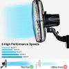 imageSimple Deluxe 18 Inch Household Commercial Wall Mount Fan 90 Degree Horizontal Oscillation 5 Speed Settings 1 PackBlack1 Pack