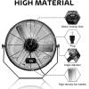 imageSimple Deluxe 18 Inch Industrial Wall Mount Fan 3 Speed Commercial Ventilation Metal Fan for Warehouse Greenhouse Workshop Patio Factory and Basement  High Velocity2 Pack