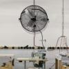 imageSimple Deluxe 18 Inch Industrial Wall Mount Fan 3 Speed Commercial Ventilation Metal Fan for Warehouse Greenhouse Workshop Patio Factory and Basement  High Velocity2 Pack