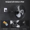 imageSimple Deluxe 18 Inch Industrial Wall Mount Fan 3 Speed Commercial Ventilation Metal Fan for Warehouse Greenhouse Workshop Patio Factory and Basement  High Velocity2 Pack
