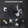 imageSimple Deluxe 18 Inch Industrial Wall Mount Fan 3 Speed Commercial Ventilation Metal Fan for Warehouse Greenhouse Workshop Patio Factory and Basement  High Velocity1 Pack