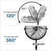 imageSimple Deluxe 18 Inch Pedestal Standing Fan High Velocity Heavy Duty Metal For Industrial Commercial Residential Greenhouse Use 2 Pack Black2 Pack