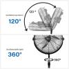 imageSimple Deluxe 18 Inch Pedestal Standing Fan High Velocity Heavy Duty Metal For Industrial Commercial Residential Greenhouse Use 2 Pack Blackmental fan
