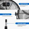 imageSimple Deluxe 18 Inch Pedestal Standing Fan High Velocity Heavy Duty Metal For Industrial Commercial Residential Greenhouse Use 2 Pack Blackmental fan