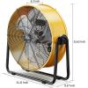 imageSimple Deluxe 24 Inch Heavy Duty Metal Industrial Drum Fan 3 Speed Floor Fan for Warehouse Workshop Factory and Basement20 Inch