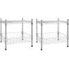 imageSimple Deluxe 3Tier Heavy Duty Storage Shelves 750Lb Capacity 2402quot D x 1378quot W x 2197quot H Shelving Unit for Pantry Garage Laundry and Kitchen2 Pack