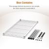 imageSimple Deluxe 3Tier Heavy Duty Storage Shelves 750Lb Capacity 2402quot D x 1378quot W x 2197quot H Shelving Unit for Pantry Garage Laundry and Kitchen2 Pack