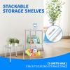 imageSimple Deluxe 3Tier Heavy Duty Storage Shelves 750Lb Capacity 2402quot D x 1378quot W x 2197quot H Shelving Unit for Pantry Garage Laundry and Kitchen2 Pack