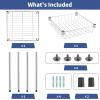 imageSimple Deluxe 3Tier Heavy Duty Storage Shelves 750Lb Capacity 2402quot D x 1378quot W x 2197quot H Shelving Unit for Pantry Garage Laundry and Kitchen2 Pack