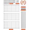 imageSimple Deluxe 3Tier Heavy Duty Storage Shelves 750Lb Capacity 2402quot D x 1378quot W x 2197quot H Shelving Unit for Pantry Garage Laundry and Kitchen2 Pack