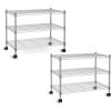 imageSimple Deluxe 3Tier Heavy Duty Storage Shelves 750Lb Capacity 2402quot D x 1378quot W x 2197quot H Shelving Unit for Pantry Garage Laundry and Kitchen2 Pack