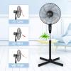 imageSimple Deluxe Oscillating 16 3 Adjustable Speed Pedestal Stand Fan for Indoor Bedroom Living Room Home Office ampamp College Dorm Use 16 Inch BlackFa