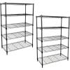 imageiPower Simple Deluxe Heavy Duty 5Tier Shelving Unit 1398D x 3583W x 6102H Storage Shelving with 1250 lbs Capacity ChromeBlack