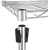 imageiPower Simple Deluxe Heavy Duty 5Tier Shelving Unit 1398D x 3583W x 6102H Storage Shelving with 1250 lbs Capacity ChromeChrome