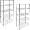 imageiPower Simple Deluxe Heavy Duty 5Tier Shelving Unit 1398D x 3583W x 6102H Storage Shelving with 1250 lbs Capacity ChromeChrome