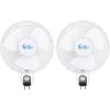 imageSimple Deluxe 16 Inch Digital Household Wall Mount Fans Adjustable Tilt 90 Degree 3 Speed Settings 2 Pack White