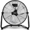 imageSimple Deluxe 18 Inch 3Speed High Velocity Heavy Duty Metal Industrial Floor Fan for Warehouse Workshop Factory and Basement Black 2 Pack12 Inch