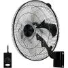 imageSimple Deluxe 18 Inch Household Commercial Wall Mount Fan 90 Degree Horizontal Oscillation 5 Speed Settings 1 PackBlack1 Pack