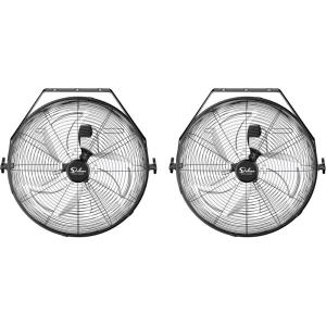 imageSimple Deluxe 18 Inch Industrial Wall Mount Fan 3 Speed Commercial Ventilation Metal Fan for Warehouse Greenhouse Workshop Patio Factory and Basement  High Velocity2 Pack