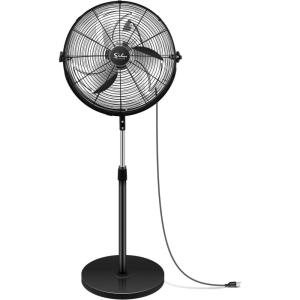 imageSimple Deluxe 18 Inch Pedestal Standing Fan High Velocity Heavy Duty Metal For Industrial Commercial Residential Greenhouse Use 2 Pack Blackmental fan