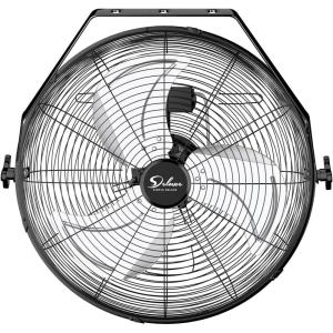 imageSimple Deluxe 20 Inch High Velocity 3 Speed Black WallMount Fan for Warehouse Greenhouse Workshop Patio Factory and Basement18 Inch