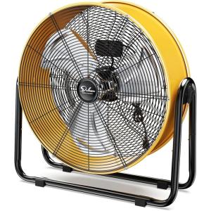 imageSimple Deluxe 24 Inch Heavy Duty Metal Industrial Drum Fan 3 Speed Floor Fan for Warehouse Workshop Factory and Basement20 Inch