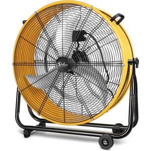 imageSimple Deluxe 24 Inch Heavy Duty Metal Industrial Drum Fan 3 Speed Floor Fan for Warehouse Workshop Factory and Basement24 Inch