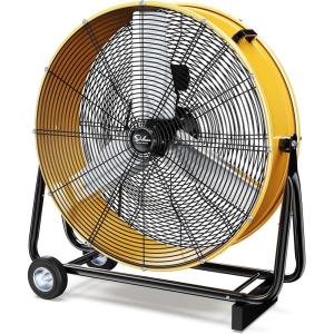 imageSimple Deluxe 24 Inch Heavy Duty Metal Industrial Drum Fan 3 Speed Floor Fan for Warehouse Workshop Factory and Basement36 Inch
