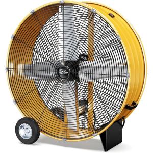 imageSimple Deluxe 24 Inch Heavy Duty Metal Industrial Drum Fan 3 Speed Floor Fan for Warehouse Workshop Factory and Basement42 Inch