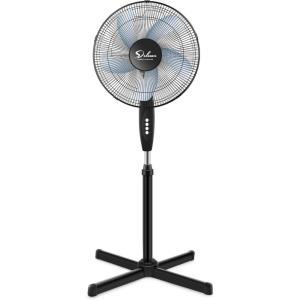 imageSimple Deluxe Oscillating 16 3 Adjustable Speed Pedestal Stand Fan for Indoor Bedroom Living Room Home Office ampamp College Dorm Use 16 Inch Black