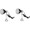 imageSimple Deluxe Reptile Dome Light Clamp Lamp Fixture with 55 Inch Aluminum Reflector for Amphibian Pet Terrariums Habitat no Bulb Included BlackDome Light with Metal Guard