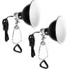 imageSimple Deluxe Reptile Dome Light Clamp Lamp Fixture with 55 Inch Aluminum Reflector for Amphibian Pet Terrariums Habitat no Bulb Included BlackDome Light